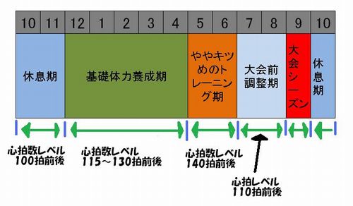 年間練習メニュー図