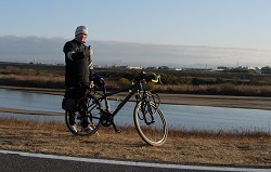 真冬のサイクリング