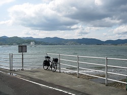 浜名湖サイクリングのワンシーン